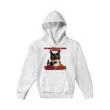 Sudadera con capucha júnior estampado de gato "Masticar y Tragar" Michilandia | La tienda online de los fans de gatos