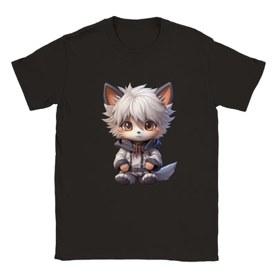 Camiseta unisex estampado de gato 