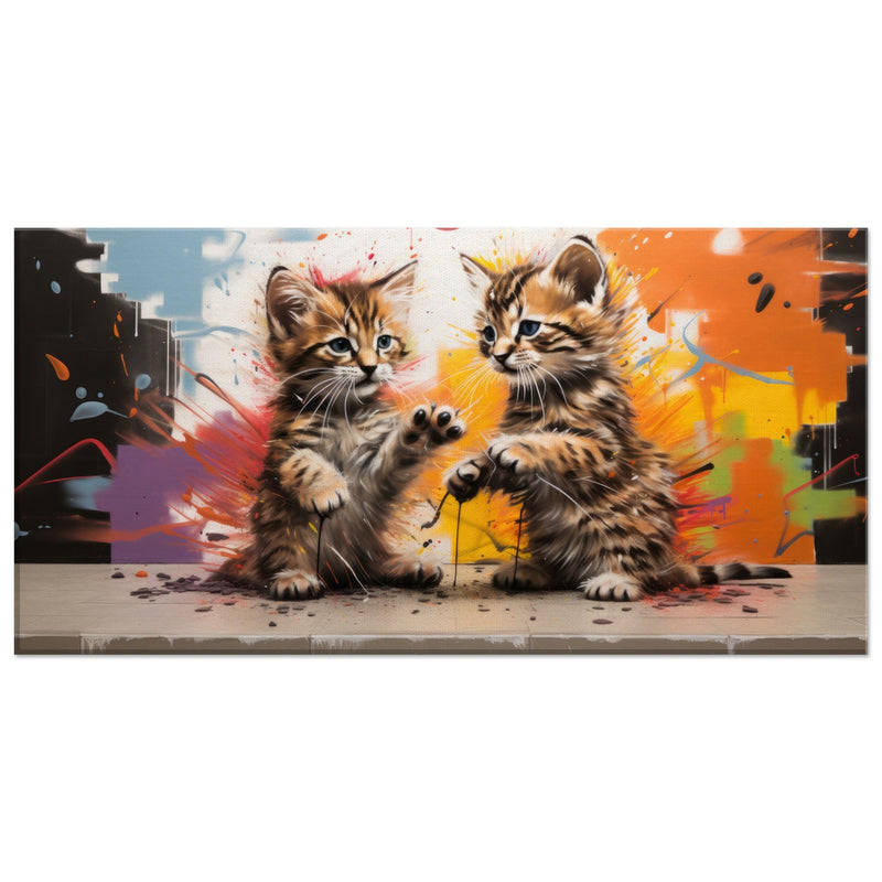 Lienzo de gato "Graffiti Gatuno" Gelato