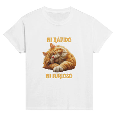 Camiseta Junior Unisex Estampado de Gato 