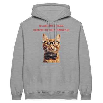 Sudadera con Capucha Unisex Estampado de Gato "Profecía Peluda" Michilandia