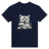 Camiseta Unisex Estampado de Gato "Gamer Miau Frustrado" Michilandia | La tienda online de los fans de gatos