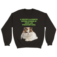 Sudadera Unisex Estampado de Gato 