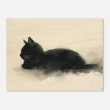 Panel de madera impresión de gato "Serenidad Japonesa" Michilandia | La tienda online de los fans de gatos