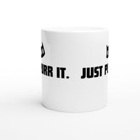 Taza Blanca con Impresión de Gato "Just Purr It." Michilandia | La tienda online de los fans de gatos