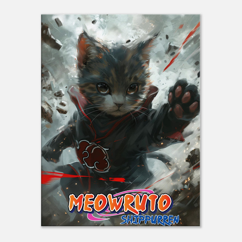 Lienzo de gato "Garras de Akatsuki" Michilandia | La tienda online de los fans de gatos