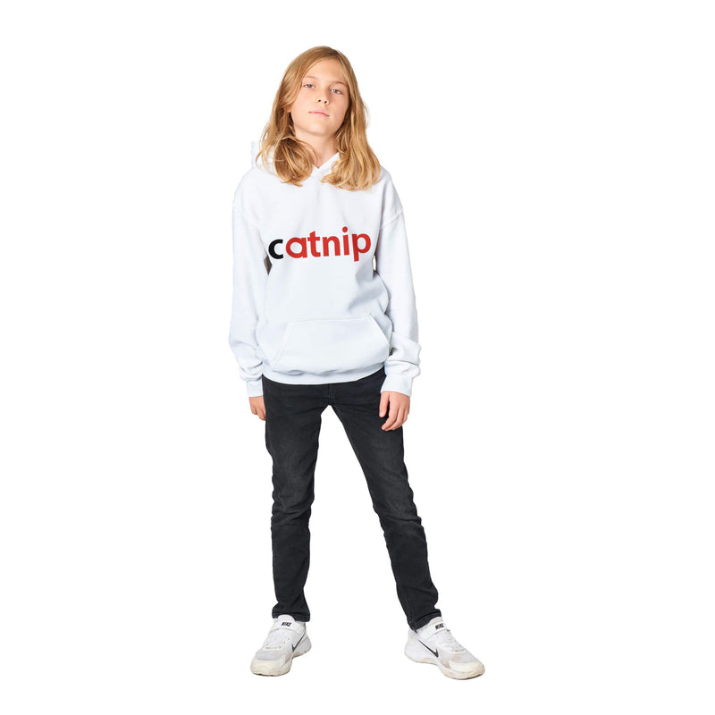 Sudadera con capucha júnior estampado "Catnip Delight" Michilandia | La tienda online de los fans de gatos