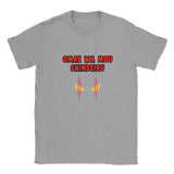 Camiseta unisex estampado de gato "Mirada Letal: Omae wa mou shindeiru" Sports Grey