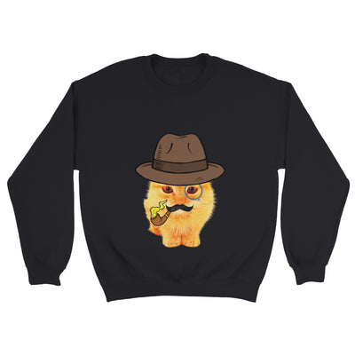 Sudadera Unisex Estampado de Gato "Gentleman Miau" Michilandia