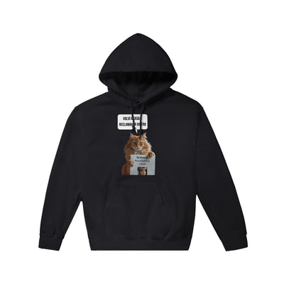 Sudadera con Capucha Unisex Estampado de Gato "Recompensa Miau" Michilandia