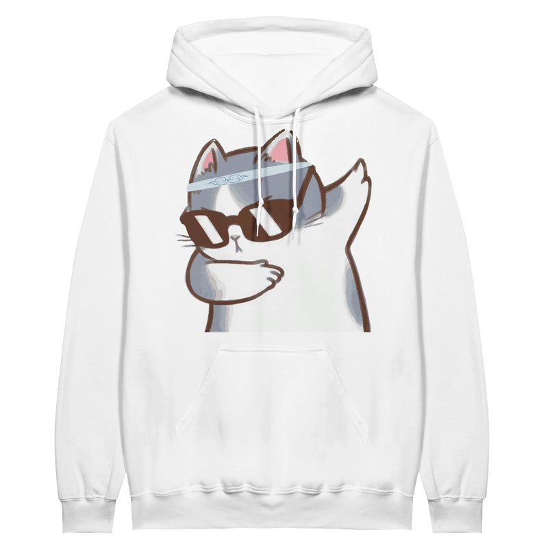 Sudadera con Capucha Unisex Estampado de Gato "Miau Dabber" Michilandia | La tienda online de los fans de gatos