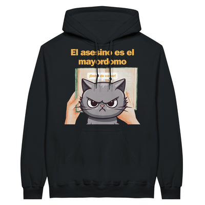 Sudadera con Capucha Unisex Estampado de Gato 