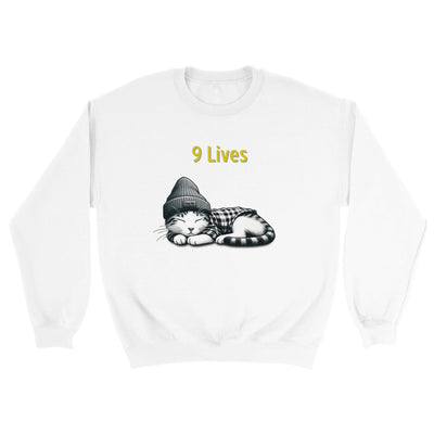 Sudadera Unisex Estampado de Gato "9 Lives" Michilandia | La tienda online de los fans de gatos