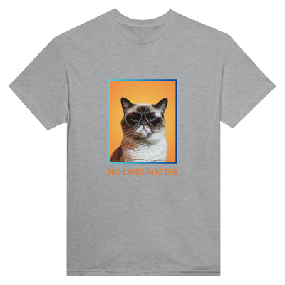 Camiseta Unisex Estampado de Gato "Gruñón Sarcástico" Michilandia