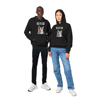 Sudadera con capucha unisex estampado de gato "¿Eres tú Karen?" Gelato