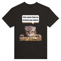 Camiseta Unisex Estampado de Gato "Mandato Felino" Michilandia