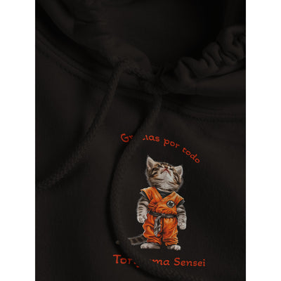 Sudadera con Capucha Unisex Estampado de Gato "Tributo a Toriyama" Michilandia