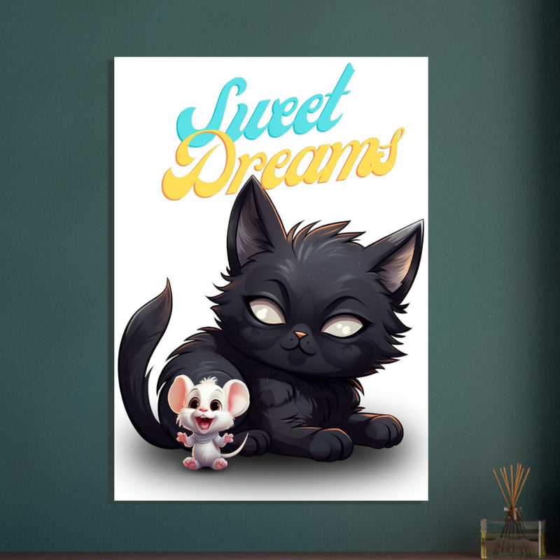 Póster de gato "Sweet Dreams" Gelato