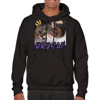 Sudadera con Capucha Unisex Estampado de Gato 