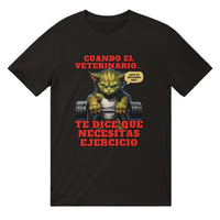 Camiseta unisex estampado de gato "Michi Hulk en el Gym" Michilandia | La tienda online de los amantes de gatos