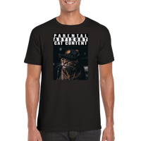 Camiseta unisex estampado de gato "Michi Rapero" Gelato