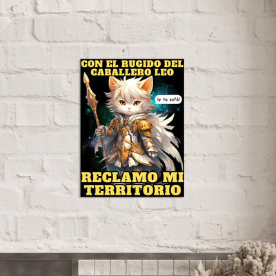 Panel de aluminio impresión de gato "Caballero del Sofá" Michilandia | La tienda online de los amantes de gatos