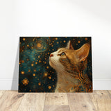 Panel de madera impresión de gato "Retrato Estelar" Michilandia | La tienda online de los fans de gatos