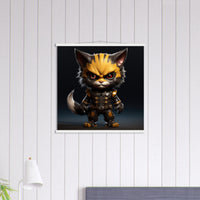 Póster semibrillante de gato con colgador "Michi Wolverine" Gelato