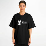 Camiseta de fútbol unisex estampado de gato "Melancolía Digital" Subliminator