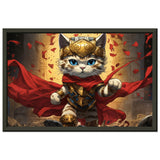 Póster semibrillante de gato con marco metal "Epic Wonder Kitty" Gelato