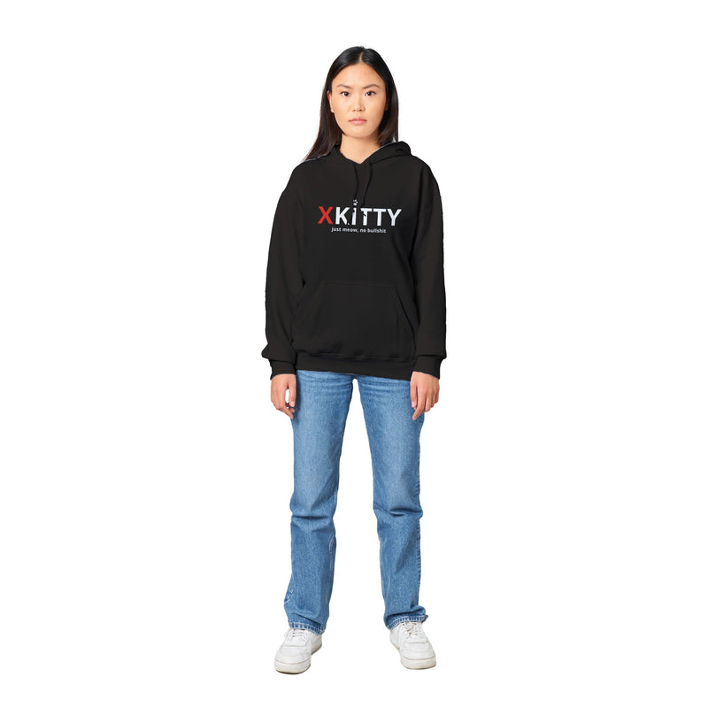 Sudadera con Capucha Unisex Estampado de Gato "XKitty Style" Michilandia | La tienda online de los fans de gatos