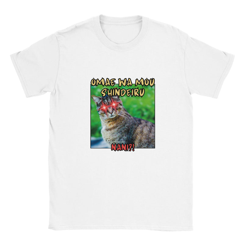 Camiseta unisex estampado de gato "Hokuto no Meme" Michilandia | La tienda online de los amantes de gatos