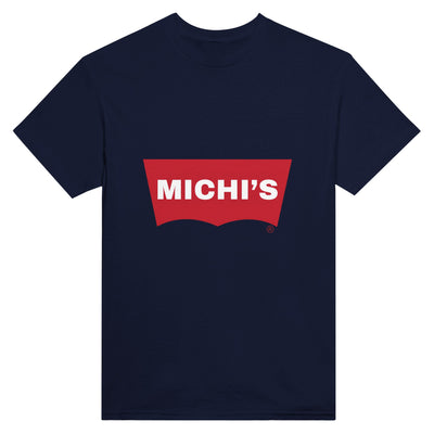 Camiseta Unisex Estampado de Gato "Michi's Denim" Michilandia | La tienda online de los fans de gatos