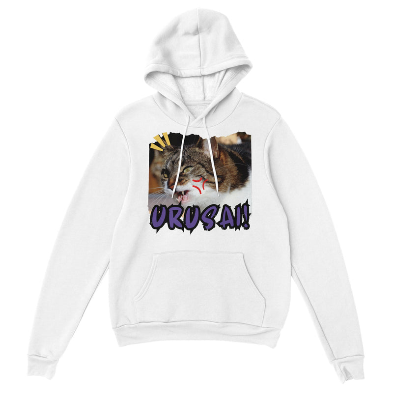 Sudadera con Capucha Unisex Estampado de Gato "Urusai!" Michilandia | La tienda online de los amantes de gatos