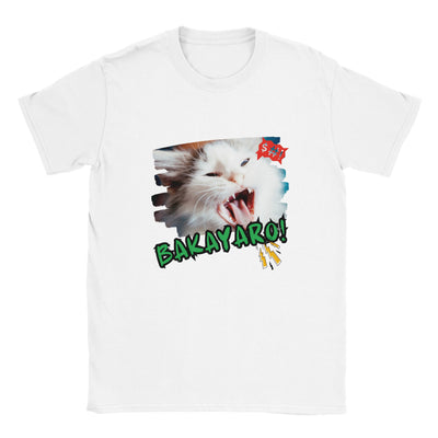 Camiseta unisex estampado de gato "Grito Meme" Michilandia | La tienda online de los amantes de gatos