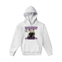 Sudadera con capucha júnior estampado de gato "Elegancia Gatuna" Michilandia | La tienda online de los fans de gatos