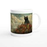 Taza Blanca con Impresión de Gato "Realidad Alterna" Michilandia | La tienda online de los fans de gatos