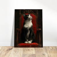 Panel de aluminio impresión de gato "Majestad Felina" Michilandia | La tienda online de los fans de gatos