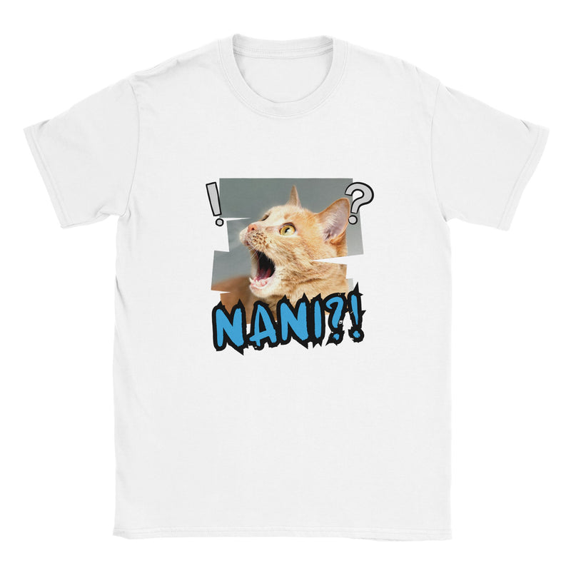 Camiseta unisex estampado de gato "Shock Meme" Michilandia | La tienda online de los amantes de gatos