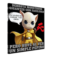 Lienzo de Gato "One Punch Cat" Michilandia | La tienda online de los amantes de gatos