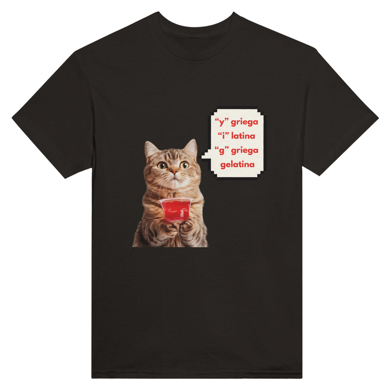 Camiseta Unisex Estampado de Gato 