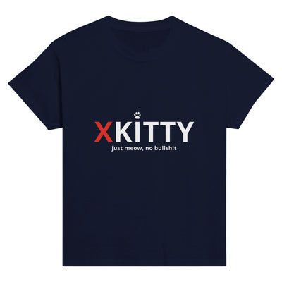 Camiseta Junior Unisex Estampado de Gato "XKitty Style" Michilandia | La tienda online de los fans de gatos