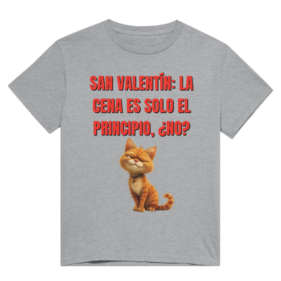 Camiseta Unisex Estampado de Gato "San Valentín Gatuno" Michilandia | La tienda online de los fans de gatos