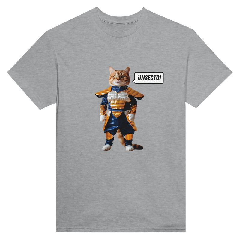 Camiseta Unisex Estampado de Gato "Vegeta Gatuno" Michilandia