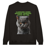 Sudadera Unisex Estampado de Gato "Actitud Miau" Michilandia | La tienda online de los fans de gatos