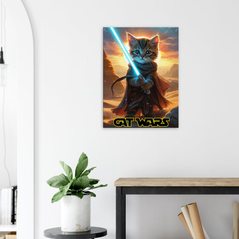 Lienzo de gato "Guardián de Tatooine" Michilandia | La tienda online de los fans de gatos