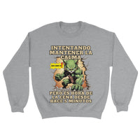 Sudadera Unisex Estampado de Gato "Hulk comer ya" Michilandia | La tienda online de los amantes de gatos