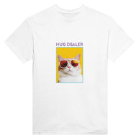 Camiseta Unisex Estampado de Gato "Distribuidor de Abrazos" Michilandia