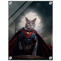 Impresión en plexiglás de Retratos de Gatos Personalizados: De la realidad a la fantasía.