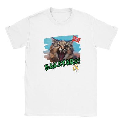 Camiseta Junior Unisex Estampado de Gato 